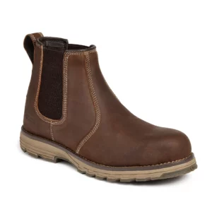Pr Brown Flyweight Safety Dealer Boot