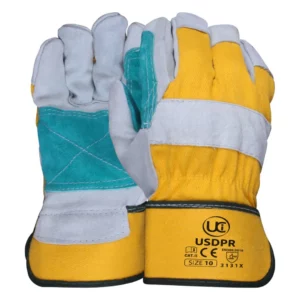 Pr Double Palm Leather Rigger Glove