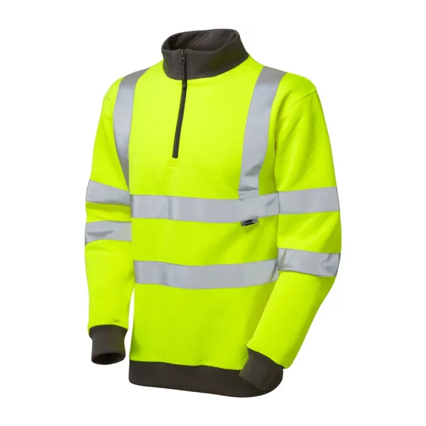 Brynsworthy ISO 20471 1/4 Zip Hi Viz Sweatshirt