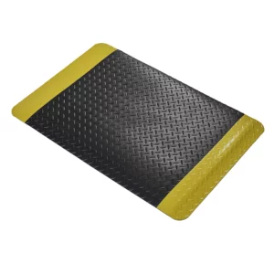 Safety Deckplate Black Mat (Larger Size)