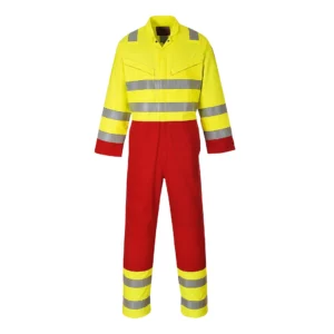 FR90 - Yellow / Red Hi-Viz Coverall