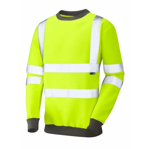 Winkleigh ISO 20471 Crew Neck Hi Viz Sweatshirt