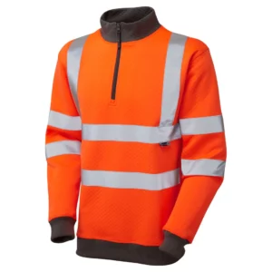 Brynsworthy ISO 20471 1/4 Zip Hi Viz Sweatshirt