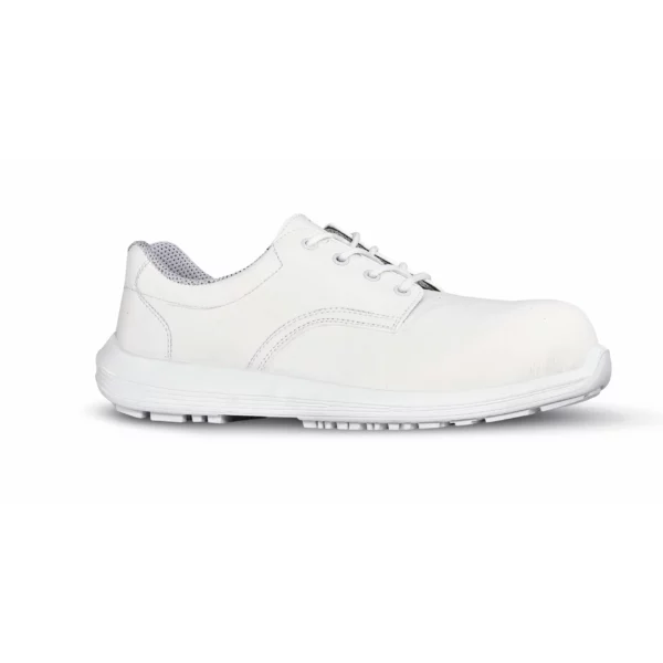Pr White Rebound Grip Safety Shoe