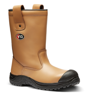 Pr V12 Polar Tan Fur Lined Rigger Boot