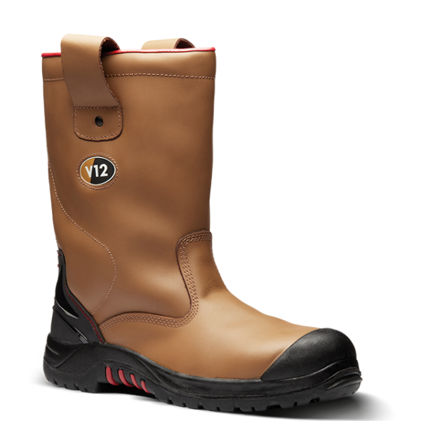 Pr V12 Grizzly Tan Fleece Lined Rigger Boot