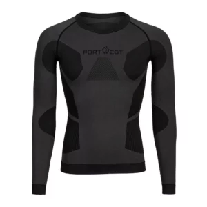 B173 - L/S Charcoal Dynamic Air Baselayer Top