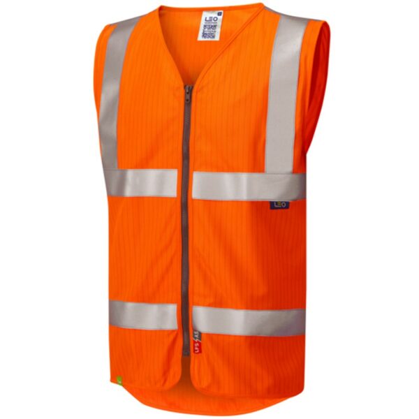Jacobstowe LFS/AS Zip Waistcoat - Orange