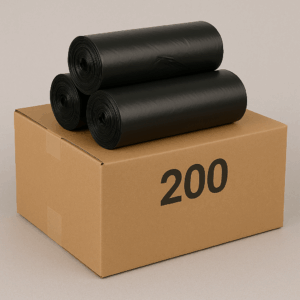 Box (200) Premium Black Bin Liners