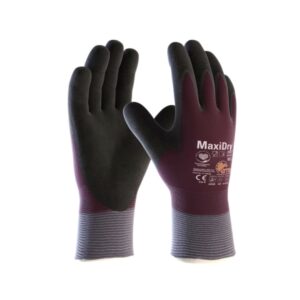 Pr Purple/Black ATG MaxiDry Zero Fully Coated Cold Protection Gloves