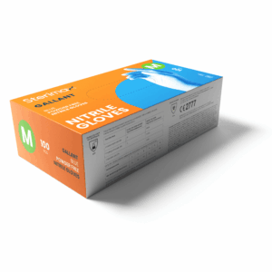 Box (100) Gallant Blue Nitrile Gloves 5gm